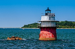 Old Duxbury Pier Lighthouse in Massachusetts